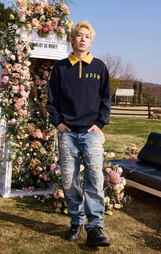 MEDM Logo Embroidered Polo Shirt