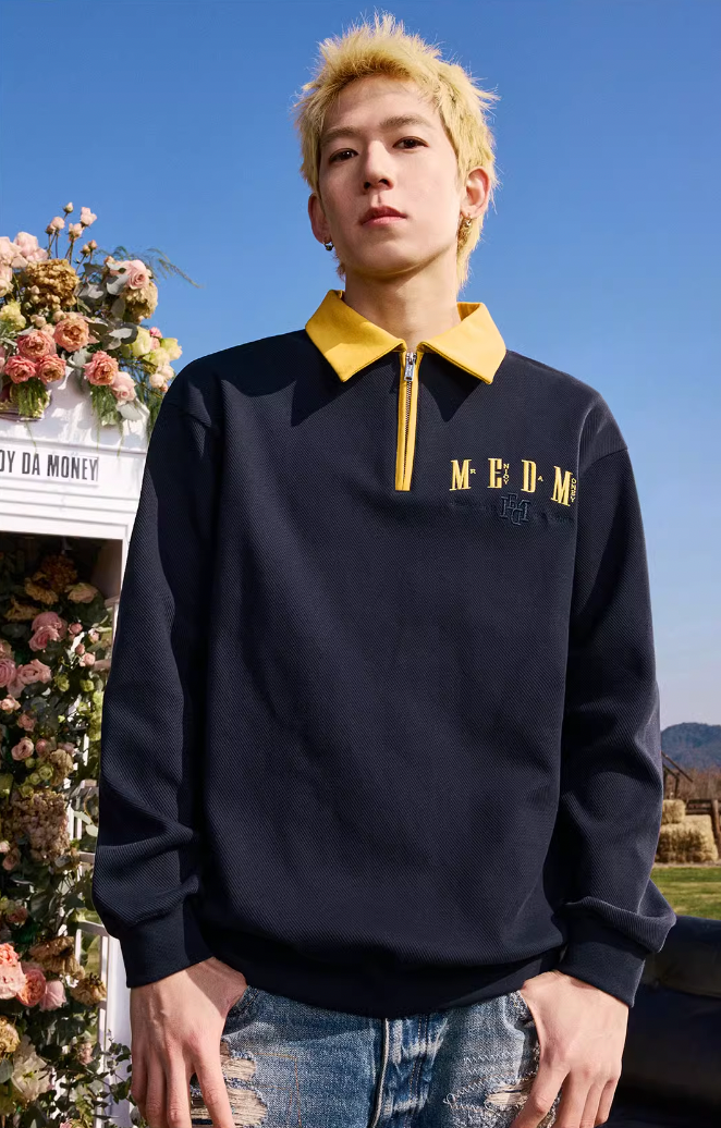 MEDM Logo Embroidered Polo Shirt