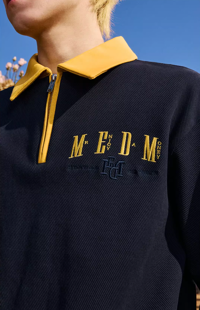 MEDM Logo Embroidered Polo Shirt