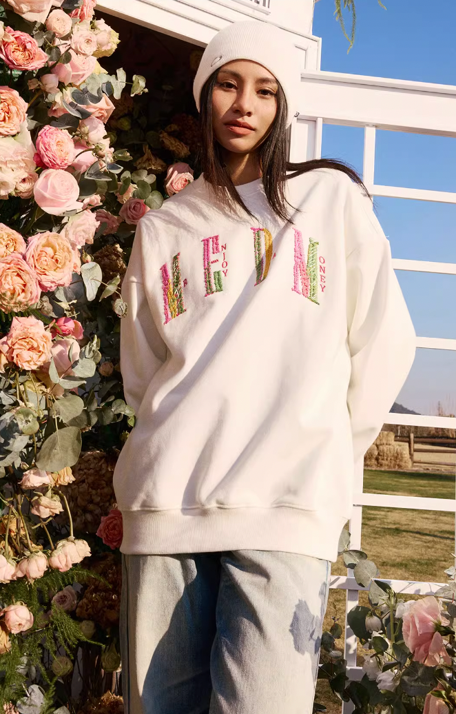 MEDM Colorful Embroidery Sweatshirt