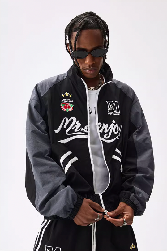 MEDM Woven Zipper Sports Jacket