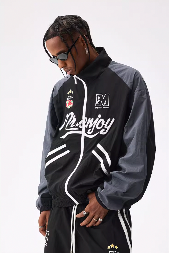 MEDM Woven Zipper Sports Jacket