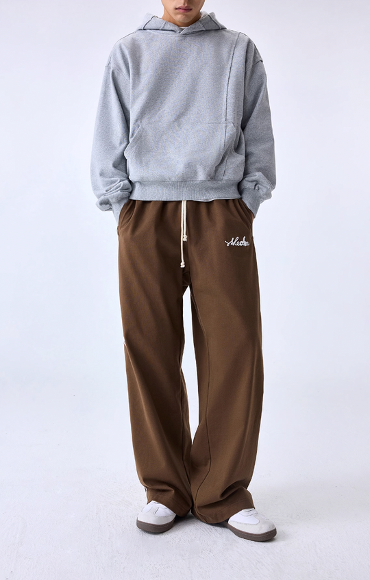 MEDM Basic Letters Embroidered Pants