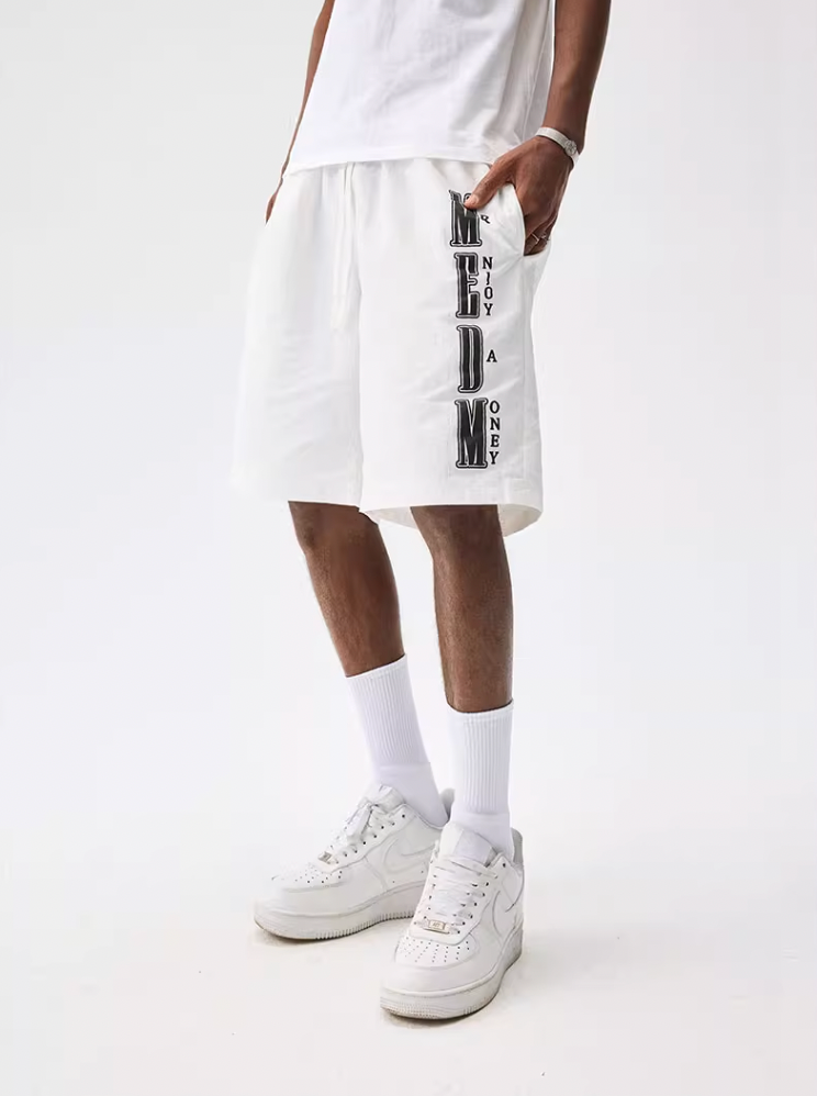 MEDM Nylon Letter Logo Sports Shorts