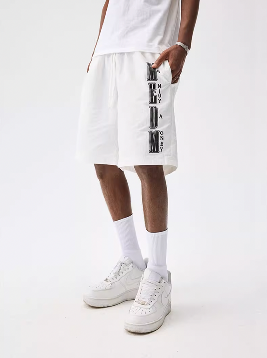 MEDM Nylon Letter Logo Sports Shorts