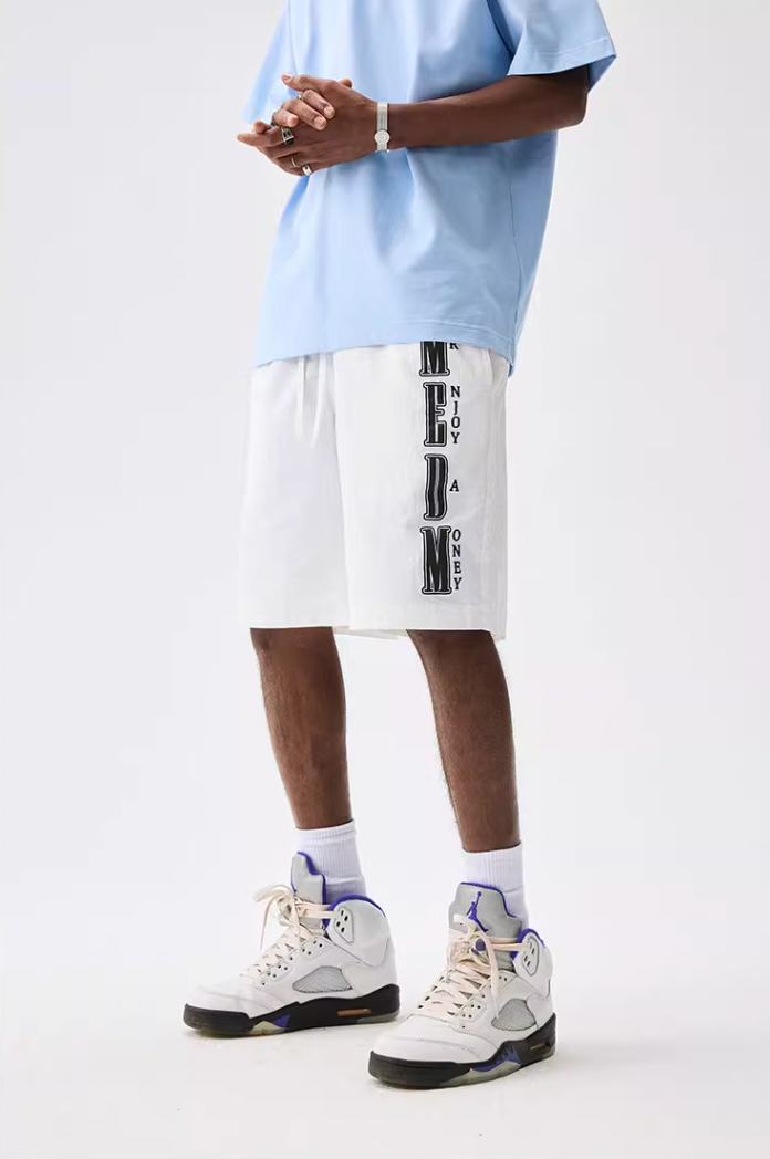 MEDM Nylon Letter Logo Sports Shorts