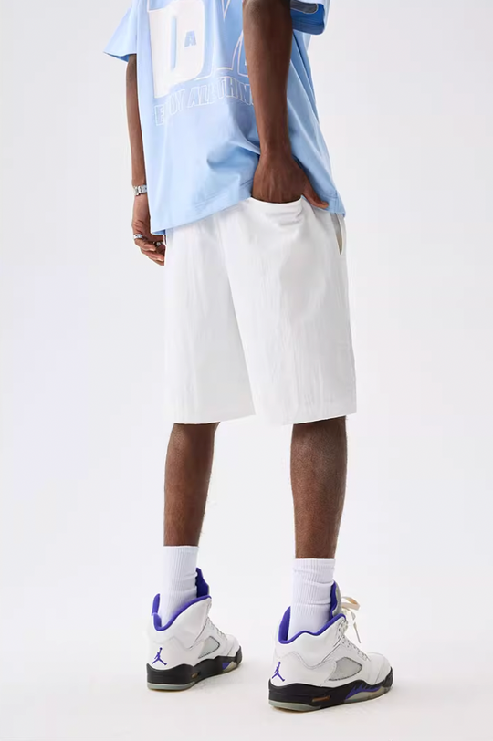 MEDM Nylon Letter Logo Sports Shorts