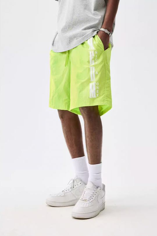 MEDM Nylon Letter Logo Sports Shorts