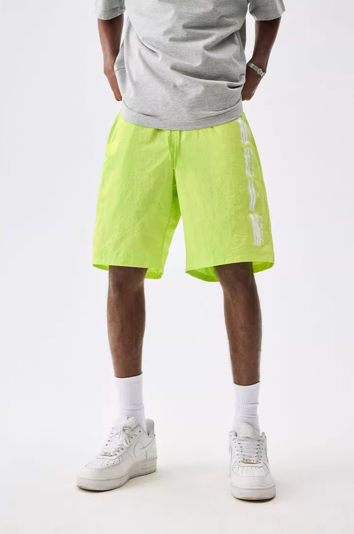 MEDM Nylon Letter Logo Sports Shorts