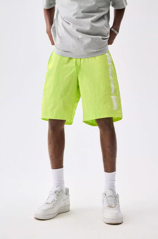 MEDM Nylon Letter Logo Sports Shorts