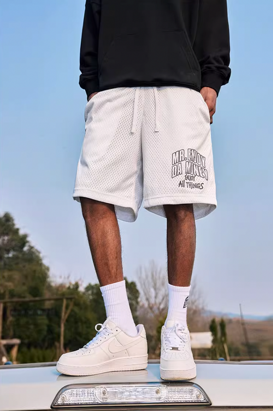 MEDM Logo Woven Mesh Shorts