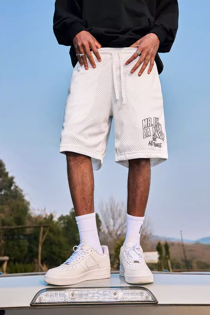 MEDM Logo Woven Mesh Shorts