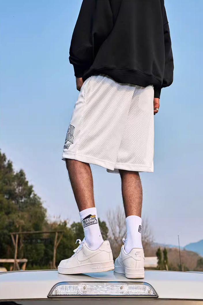 MEDM Logo Woven Mesh Shorts
