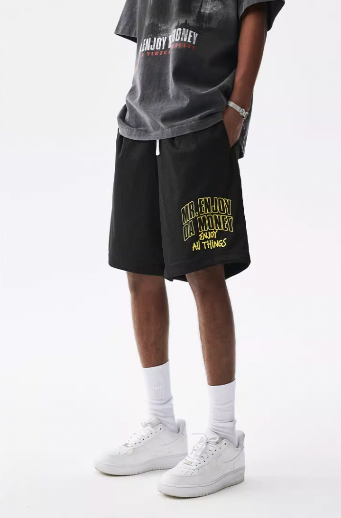 MEDM Logo Woven Mesh Shorts