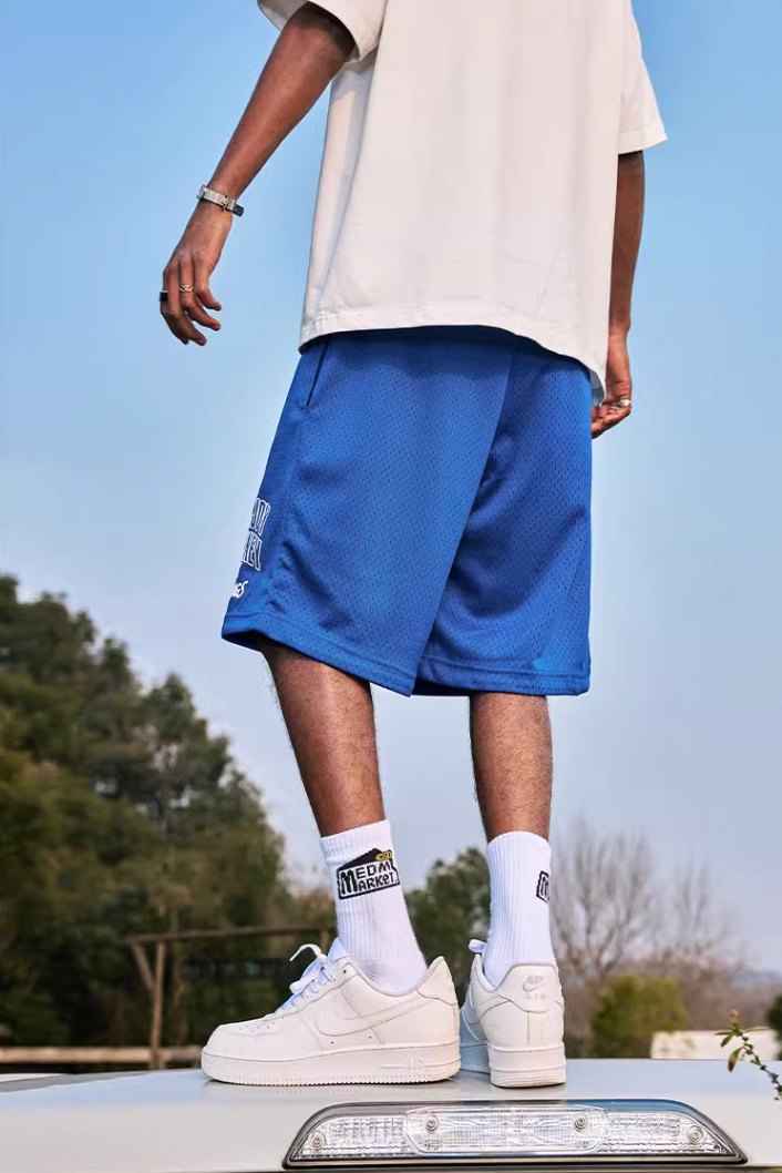 MEDM Logo Woven Mesh Shorts