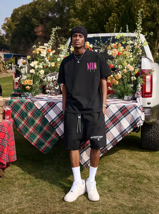 MEDM M Buckle Cut Off Shorts