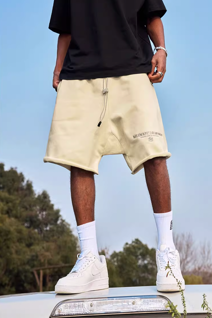 MEDM M Buckle Cut Off Shorts