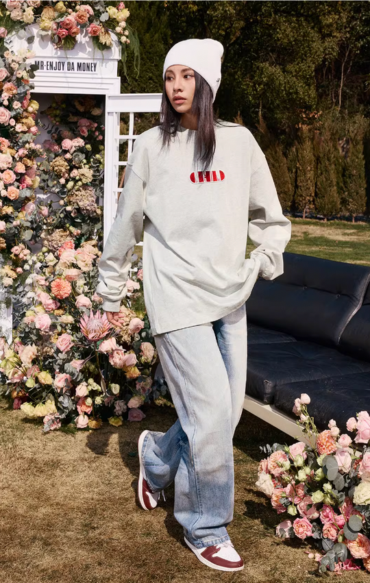 MEDM Basic Capsule Logo Letters Long Sleeved Tee