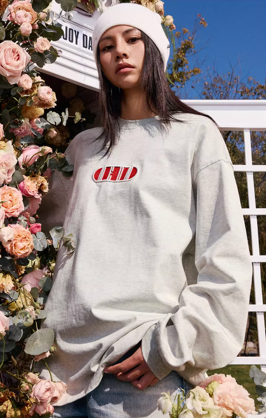 MEDM Basic Capsule Logo Letters Long Sleeved Tee