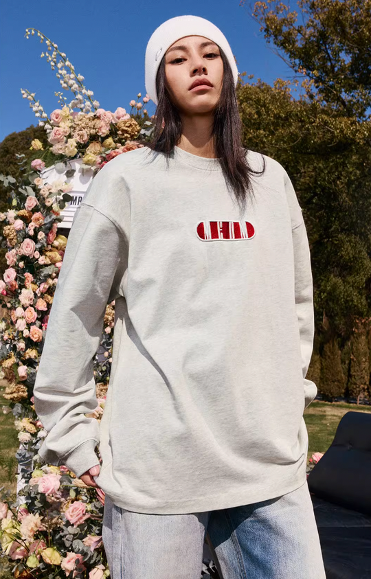 MEDM Basic Capsule Logo Letters Long Sleeved Tee