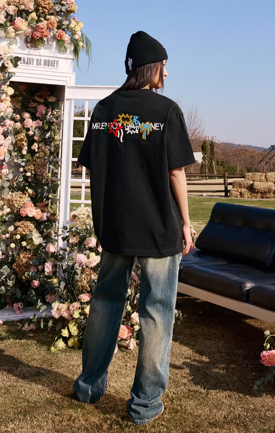 MEDM Coconut Star Embroidered M Label Tee