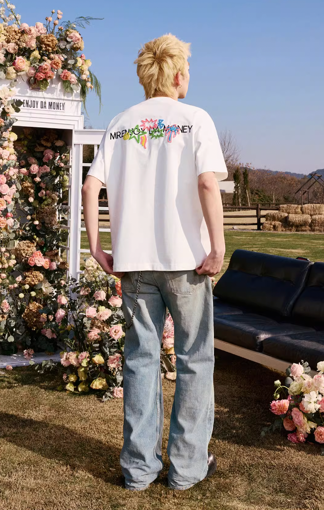 MEDM Coconut Star Embroidered M Label Tee