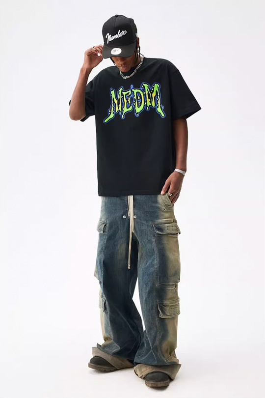 MEDM Water Drop Letters Tee