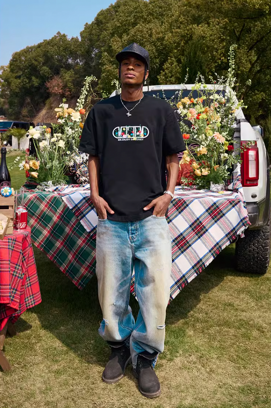 MEDM Capsule Floral Logo Print Tee