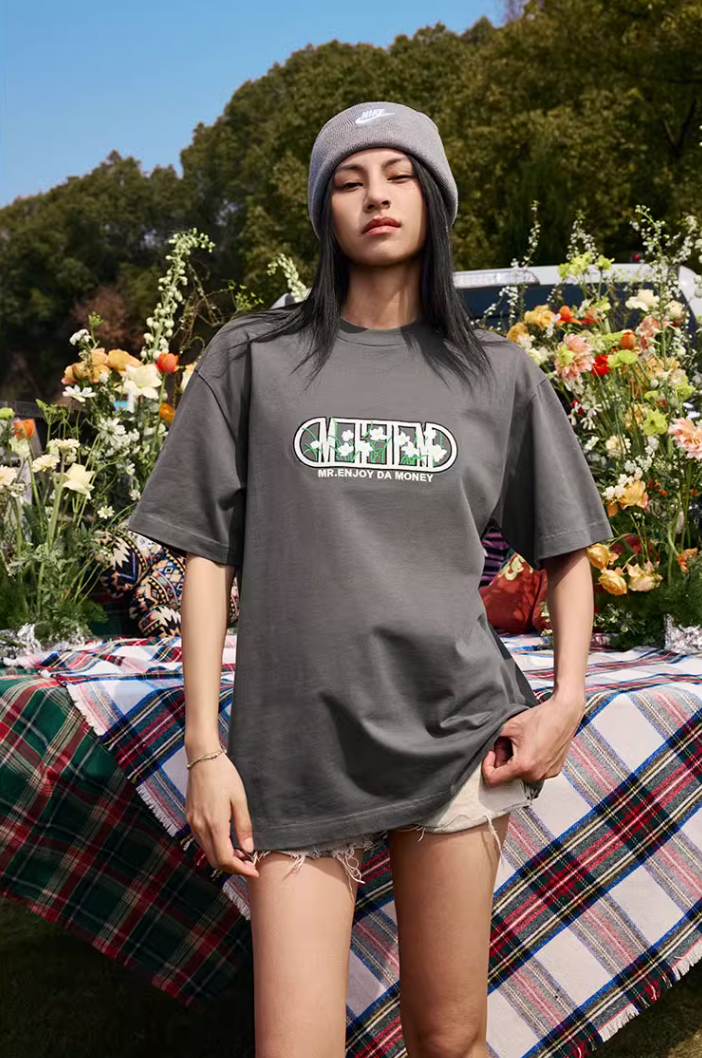 MEDM Capsule Floral Logo Print Tee