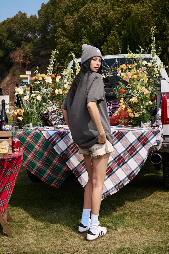 MEDM Capsule Floral Logo Print Tee