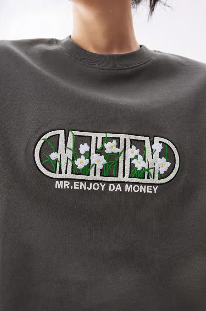 MEDM Capsule Floral Logo Print Tee