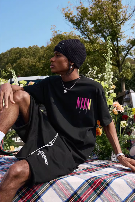 MEDM Letter Gradient Printing Tee