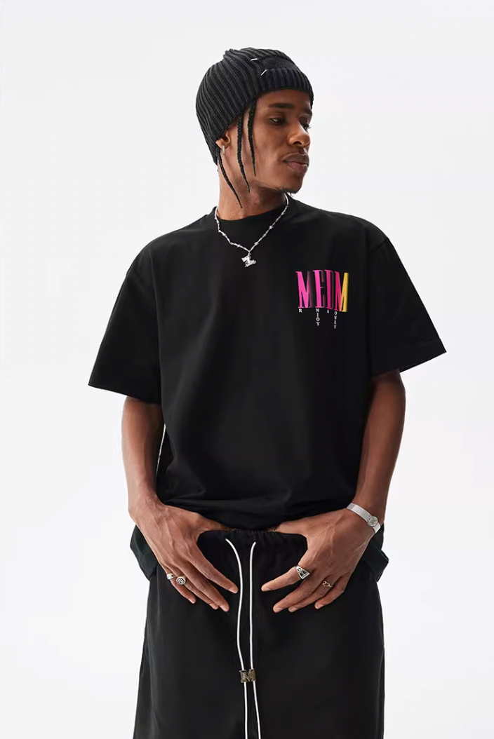 MEDM Letter Gradient Printing Tee