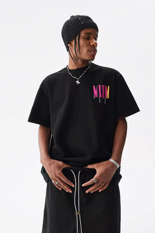 MEDM Letter Gradient Printing Tee