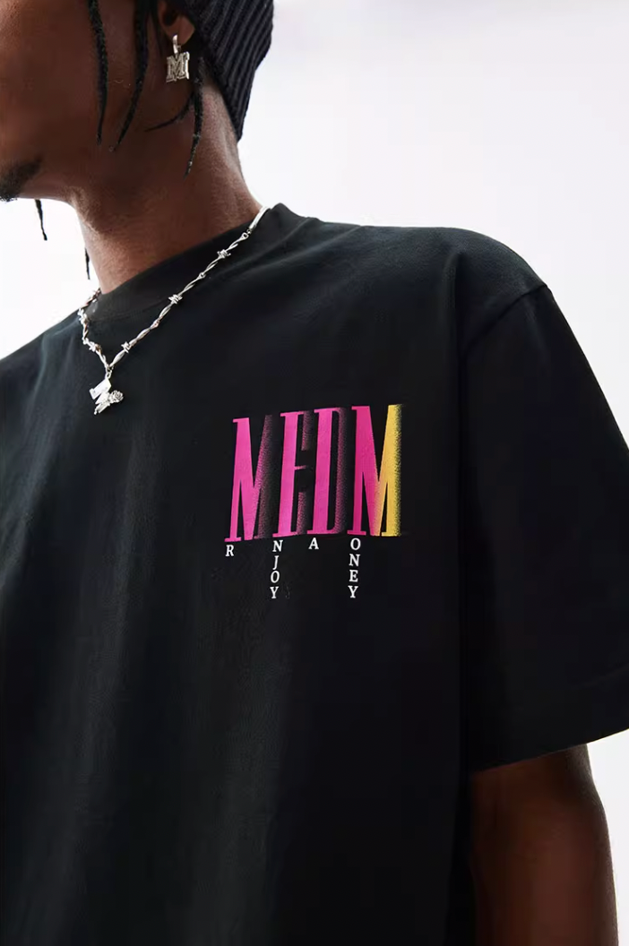 MEDM Letter Gradient Printing Tee