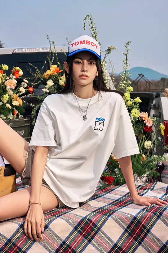 MEDM Contrasting Color M Basic Tee