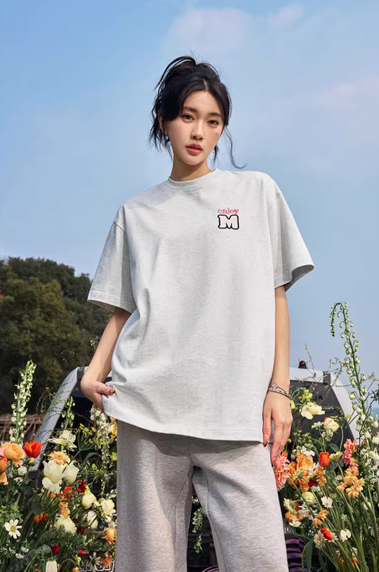 MEDM Contrasting Color M Basic Tee
