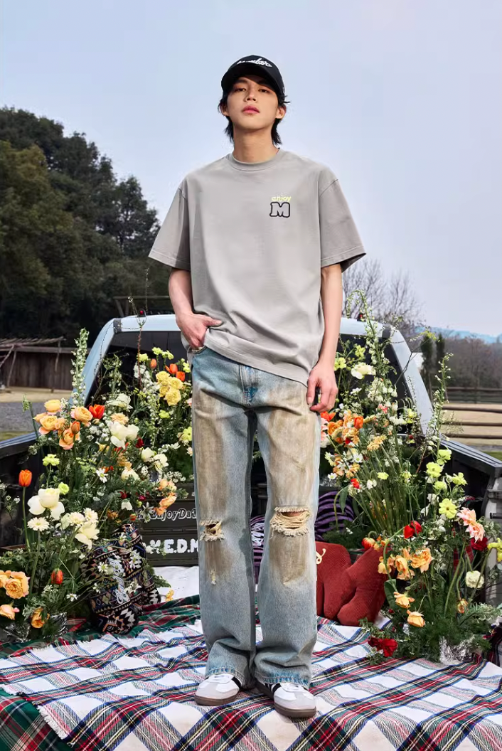 MEDM Contrasting Color M Basic Tee