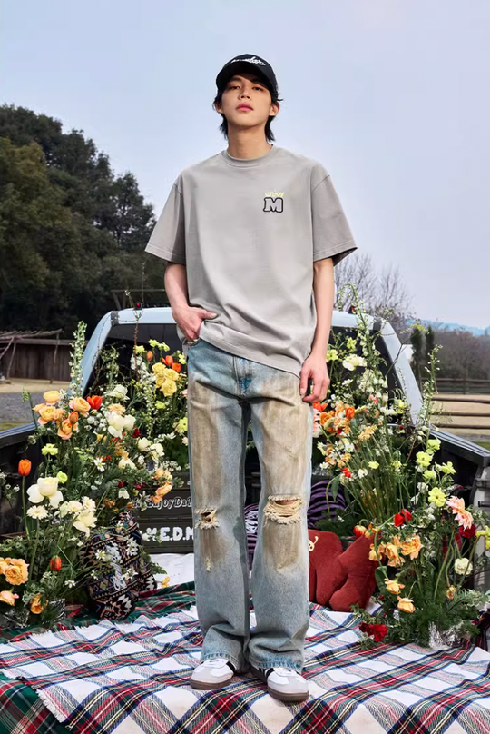 MEDM Contrasting Color M Basic Tee