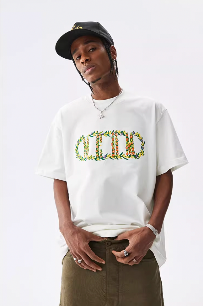 MEDM Capsule Wreath Embroidery Tee