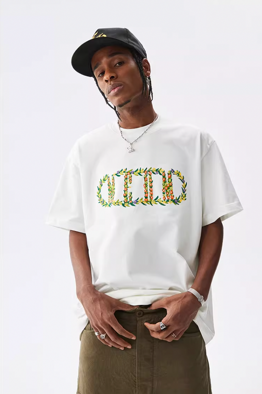MEDM Capsule Wreath Embroidery Tee