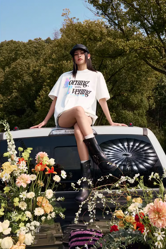 MEDM Laser Stickers Tee