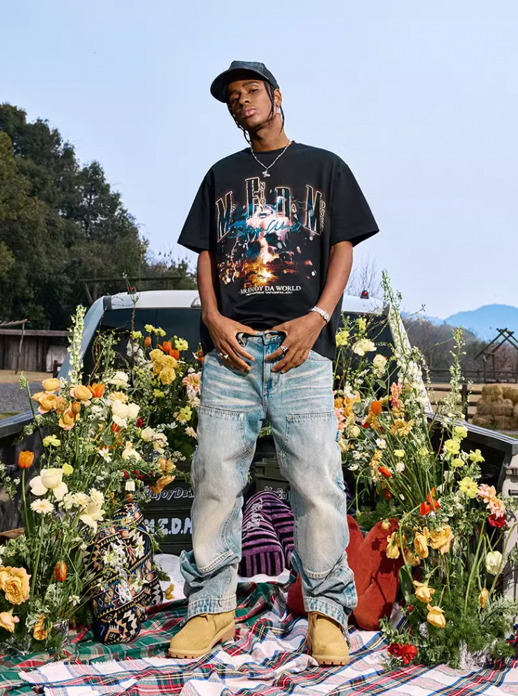 MEDM Lightning Printed Tee