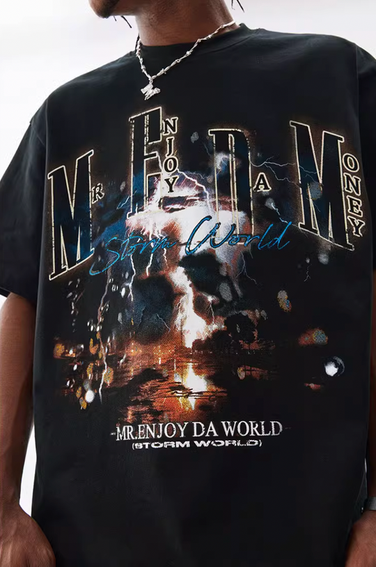 MEDM Lightning Printed Tee