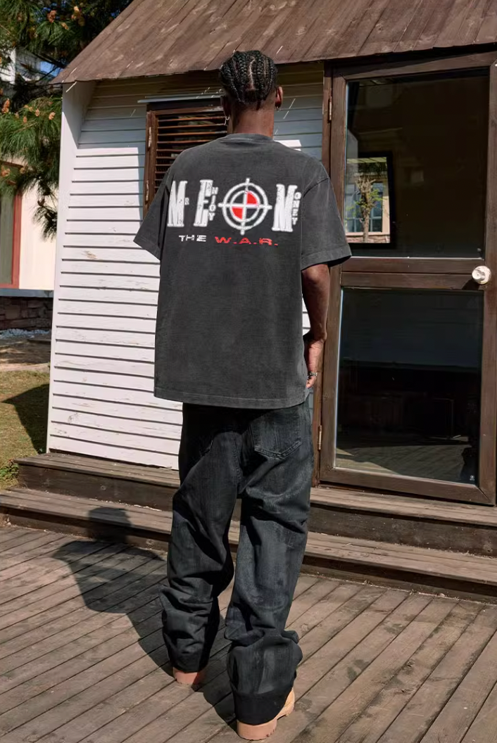 MEDM Washed Heat Set Oil Tee