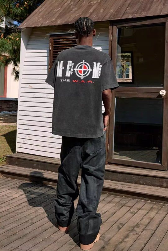 MEDM Washed Heat Set Oil Tee