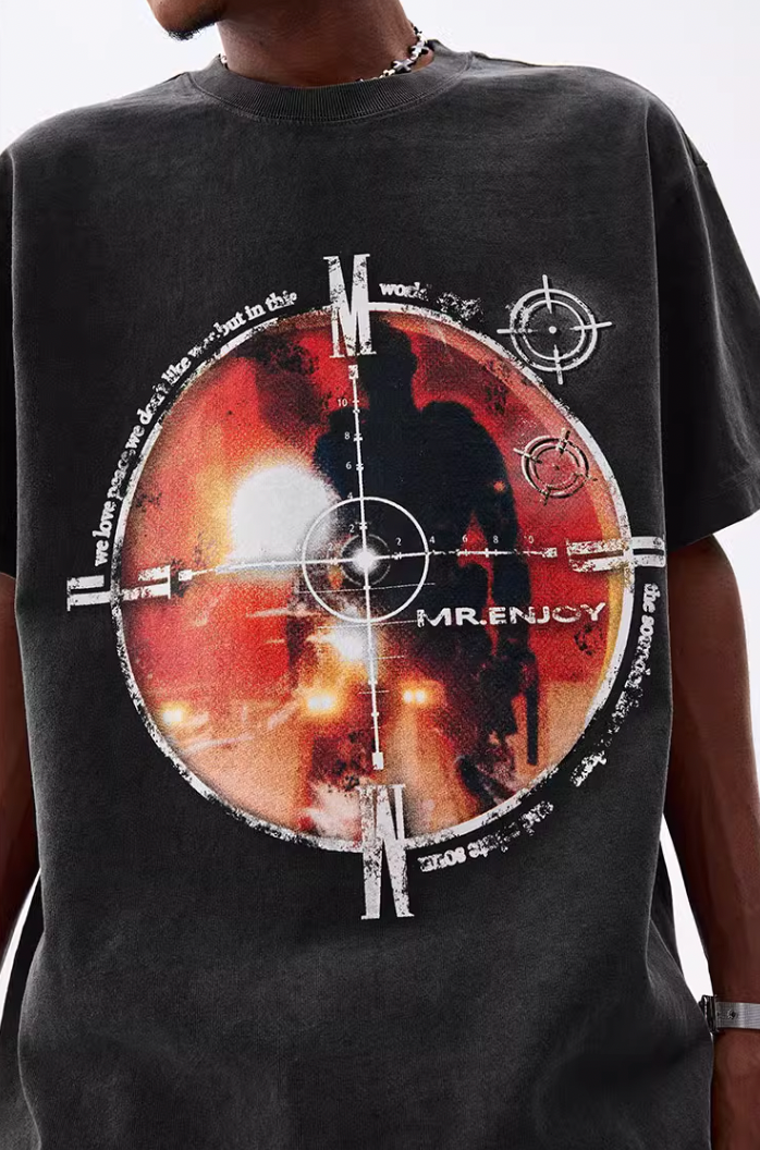 MEDM Washed Heat Set Oil Tee