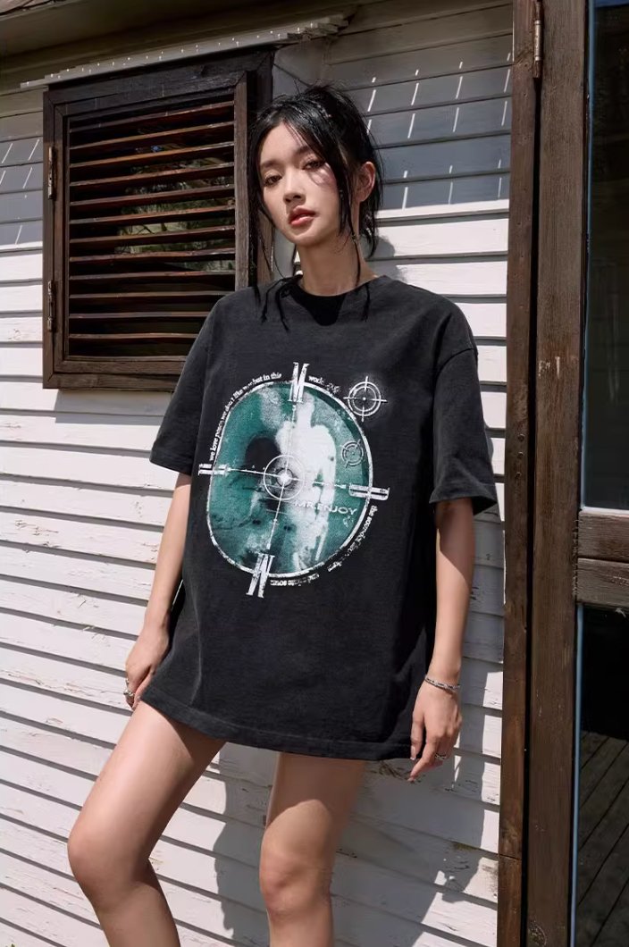 MEDM Washed Heat Set Oil Tee