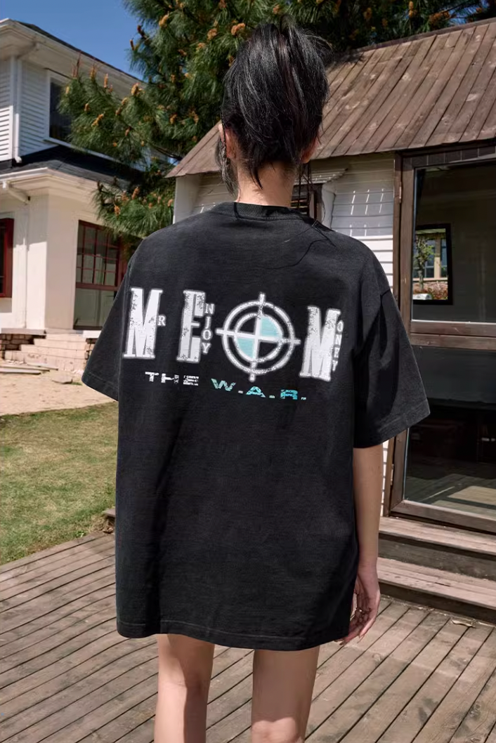 MEDM Washed Heat Set Oil Tee