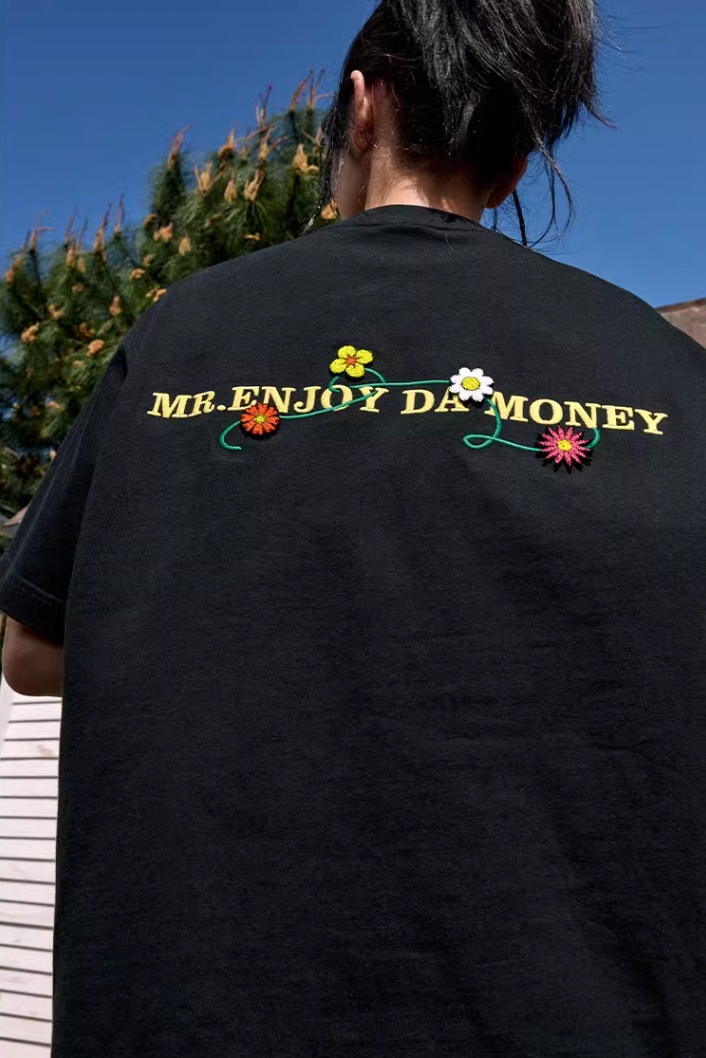 MEDM Floral Toothbrush Embroidery Tee